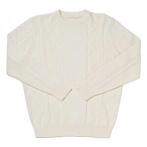 NEW LONG WHARF SUPPLY CO. men's crowley seawell sweater in cream